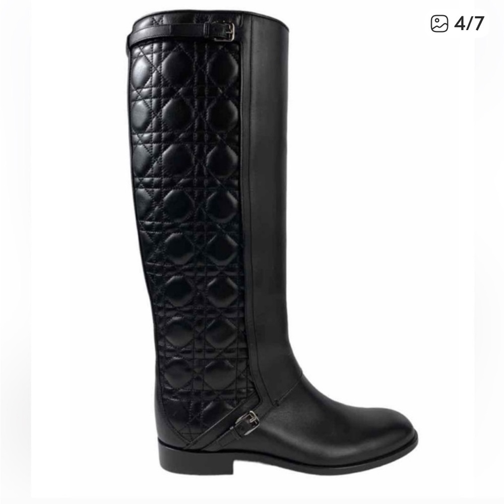 Christian Dior leather boots 37.5